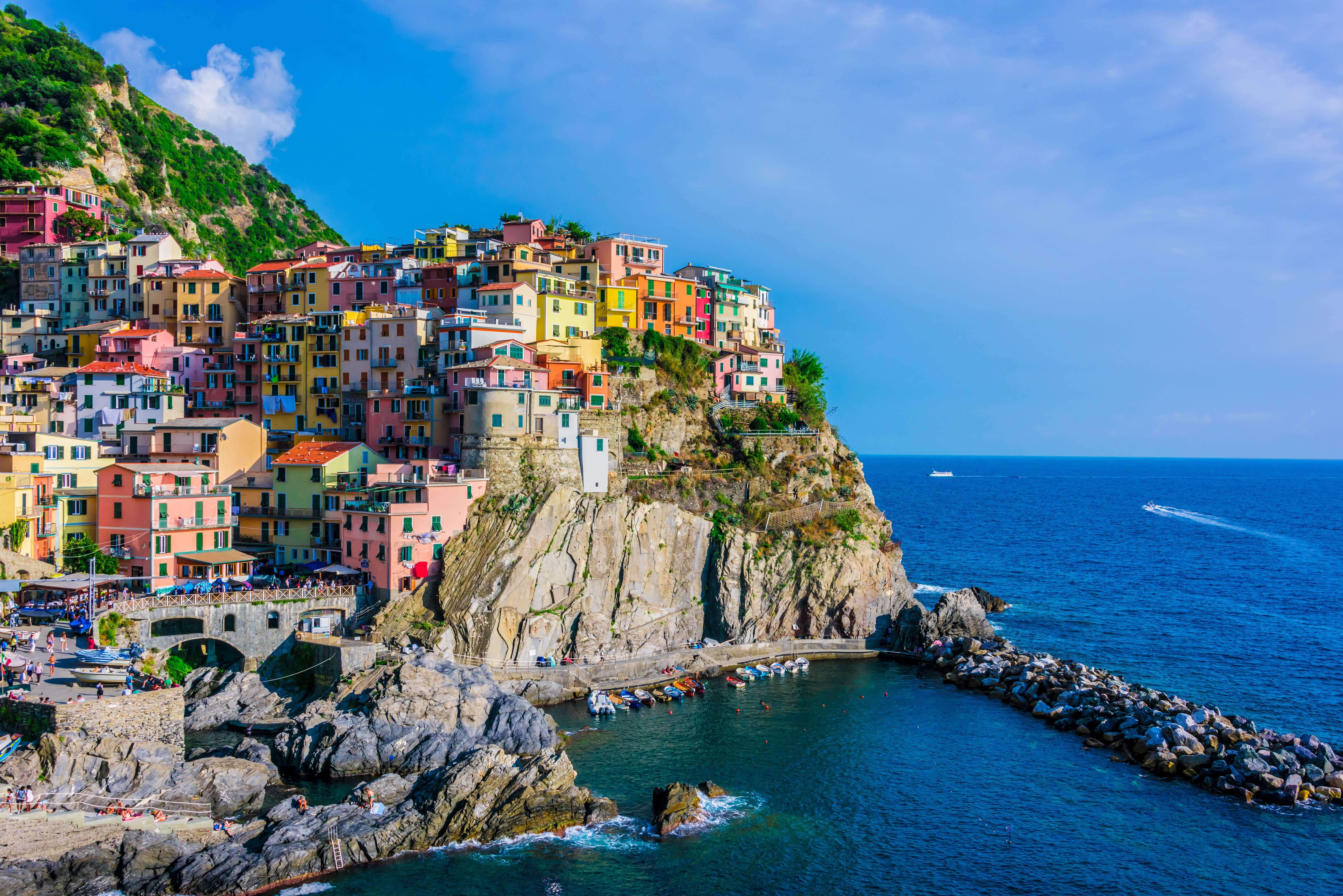 Picturesque town of Manarola, in the province of La Spezia, Liguria, Italy